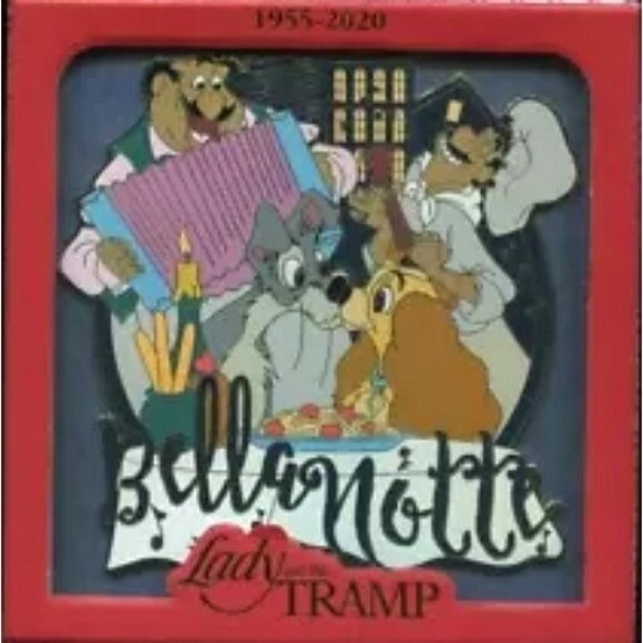World of Disney Jewelry - Disney Pin Lady and the Tramp Bella Notte DS Jumbo Spaghetti LE C-10 139744